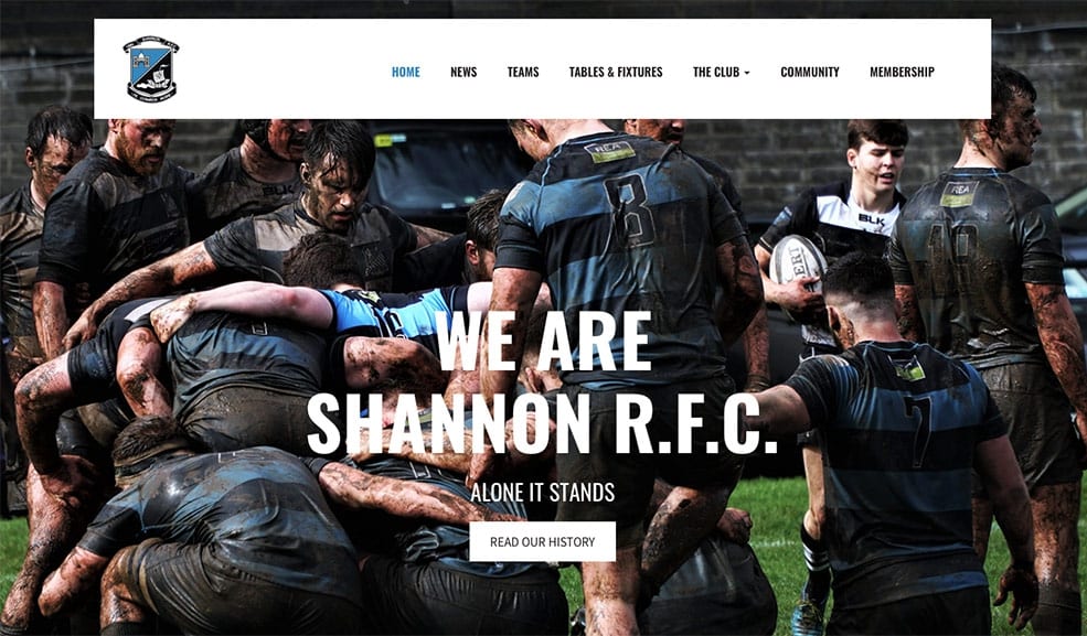 New Rugby Website Shannon RFC